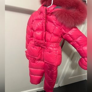 Add toddler girls down cost and snow pants size 2-3